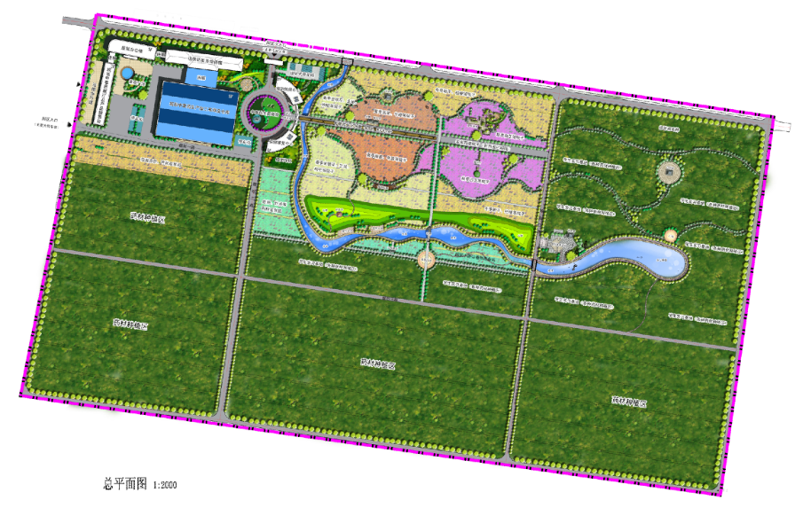 禾宝中草药产业博览园规划平面图
